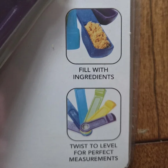 KitchenAid Colorful Self-Leveling Measuring Spoons - Picture 5 of 5